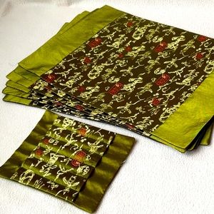 🆕 NEW 6 Placemats & chopstick holder